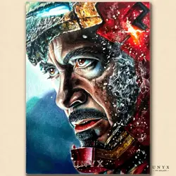 Iron Man Marvel Original Sketch Card 1/1 Hand-Drawn Art Signed Zachary Wang - Image 1