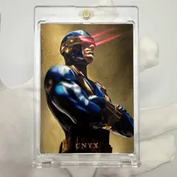 Cyclops X-Men Original Sketch Card 1/1 Hand-Drawn Art Signed Zachary Wang - Image 2