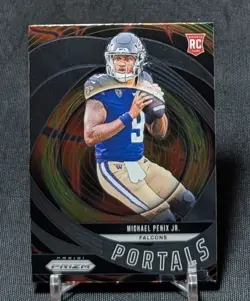 Michael Penix Jr. Portals Rookie RC 2024 Panini Prizm Card #6 Atlanta Falcons - Image 1