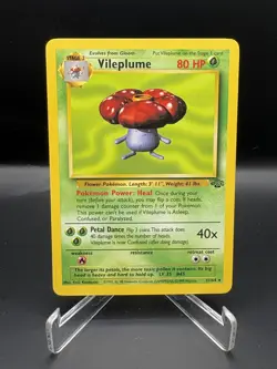 Vileplume 31/64 Jungle Non Holo Rare Vintage WOTC Pokemon Card NM - Image 1