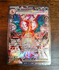 Pokemon Charizard ex 223/197 SV03 Obsidian Flames SIR Holo Full Art EN Near Mint - Image 1