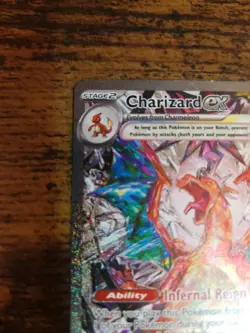 Pokemon Charizard ex 223/197 SV03 Obsidian Flames SIR Holo Full Art EN Near Mint - Image 2