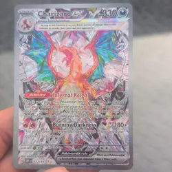Pokemon Charizard ex 223/197 SV03 Obsidian Flames Full Art Holo Special Illus - Image 3