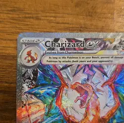 Pokemon TCG Charizard ex 223/197 SV03 Obsidian Flames Full Art Holo SIR EN - Image 2