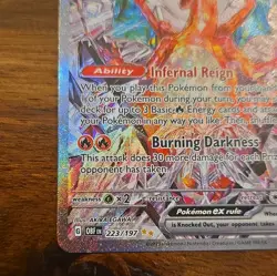 Pokemon TCG Charizard ex 223/197 SV03 Obsidian Flames Full Art Holo SIR EN - Image 5