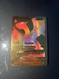 Pokemon Charizard GX Gold Foil Custom Collectible Card - Image 1