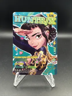 KAYOU Kpop Demon Hunters CCG HUNTRIX ZOEY UR Card KPDH01-UR-003 - Image 1