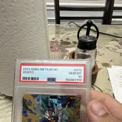 Bandai 2023 SDBH Meteor M1 PSA 10 Vegito #072 Gogeta #073 Holo 2-Card - Image 3