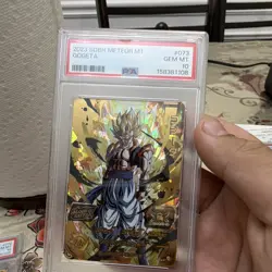 Bandai 2023 SDBH Meteor M1 PSA 10 Vegito #072 Gogeta #073 Holo 2-Card - Image 4