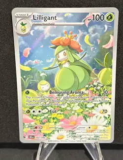 Pokemon Lilligant 092/086 SV Black Bolt Illustration Rare Holo NM - Image 1
