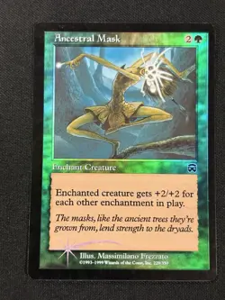 Ancestral Mask FOIL Mercadian Masques Magic The Gathering MTG Card - Image 1
