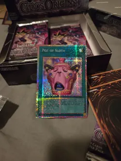 *STARLIGHT RARE* Pot of Sloth | CORI-EN061 | Yu-Gi-Oh! Chaos Origins 1st Edition - Image 1