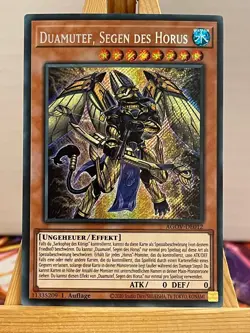 Duamutef, Segen Des Horus AGOV-DE012 Secret Rare Deutsch NM YUGIOH - Image 1