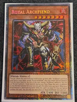 Yugioh Royal Archfiend BPRO-EN014 Starlight Rare 1st Edition Near Mint - Image 1