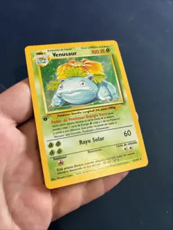 Pokemon Venusaur 1st Edition Base Set 15/102 Spanish WOTC NM Rare Holo 1999 - Image 3