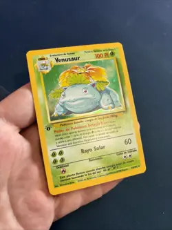 Pokemon Venusaur 1st Edition Base Set 15/102 Spanish WOTC NM Rare Holo 1999 - Image 4