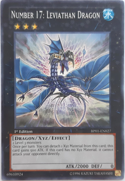 Number 17: Leviathan Dragon - BP01-EN027 - Common Yugioh TCG Card - Image 1
