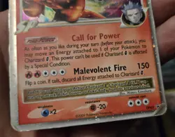 Pokemon TCG Charizard G LV.X DP45 Holo Promo Card Damaged Condition - Image 5