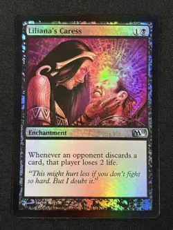 Liliana's Caress FOIL Magic 2011 (M11) Magic The Gathering MTG Card - Image 1