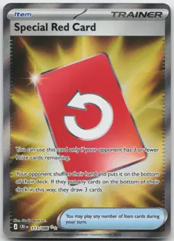 Special Red Card 113/086 Ultra Rare Chaos Rising Pokemon Holo Near Mint - Image 1
