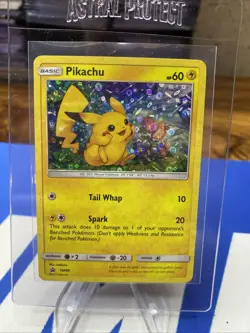 Pokemon Cards Pikachu SM86 Cosmo Holo Black Star Promo - Image 1
