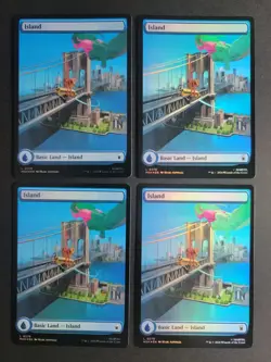 Island 0279 (X4 Foil) Land MTG Marvel Super Heroes - Image 1