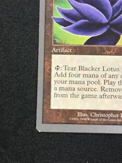 Blacker Lotus Unglued NON FOIL Magic The Gathering MTG Card - Image 3
