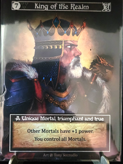 Sorcery Contested Realm Beta King of the Realm Unique NM Foil - Image 1