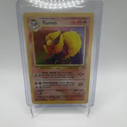 Wizards of the Coast Pokemon TCG Jungle Flareon 3/64 Holo Rare Unlimited 70 HP - Image 1