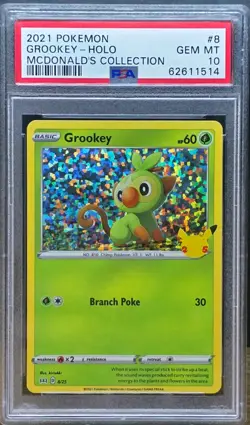 2021 Pokemon McDonald's Collection Grookey Holo #8/25 PSA 10 - Image 1
