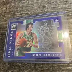 2017-18 Optic Purple Prizm Hall Kings Insert JOHN HAVLICEK #6 CELTICS - Image 1