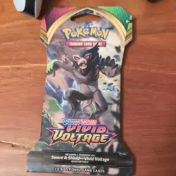 2x Sealed Pokemon TCG Card Vivid Voltage Sleeved Booster Pack - Sword & Shield - Image 3