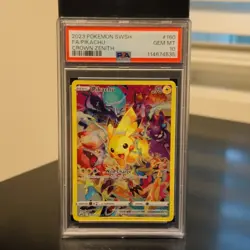 PSA 10 GEM MINT Pikachu 160/159 Crown Zenith Secret Rare Holo Pokemon Card - Image 1