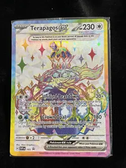 Pokemon *SEALED* Terapagos ex 165 Sv: Scarlet & Violet Promo Cards Holo Stellar - Image 1