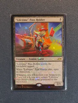 MTG "Lifetime" Pass Holder - Galaxy Foil - UNF - Near Mint+ Condition - Image 1