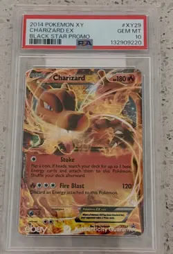 2014 POKEMON XY BLACK STAR PROMO #XY29 CHARIZARD EX PSA 10 - Image 1