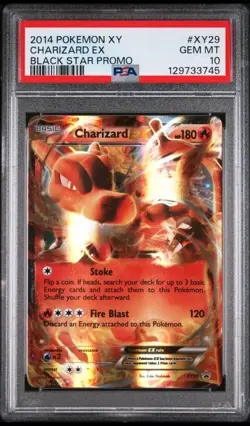 2014 POKEMON XY BLACK STAR PROMO #XY29 CHARIZARD EX PSA 10 - Image 1