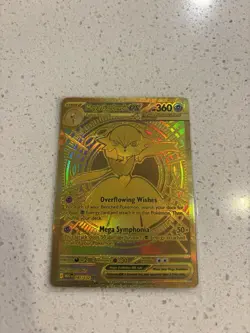 Pokemon Mega Evolutions Mega Gardevoir EX 187/132 Mega Hyper Rare Gold English - Image 1
