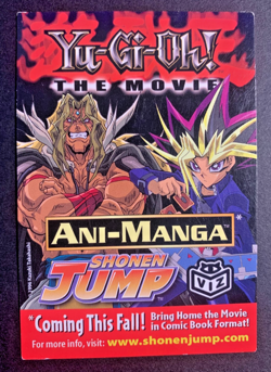 2-sided Shonen Jump Yu-Gi-Oh! The Movie Ani-Manga Ad Promo Card Insert Ephemera - Image 1