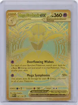 Mega Gardevoir EX 2025 Mega Evolution 187/132 HR Hyper Rare Pokemon TCG - Image 1