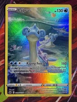 Pokemon TCG Lapras GG05/GG70 Crown Zenith Full Art Holo Rare 2023 - Image 1