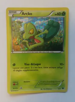 POKEMON TREECKO 1/12 2014 McDONALDS PROMO FRENCH HOLO CARD BRAND NEW - Image 1