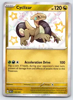 Cyclizar 195/091 Shiny Rare Paldean Fates Pokemon Near Mint - Image 1