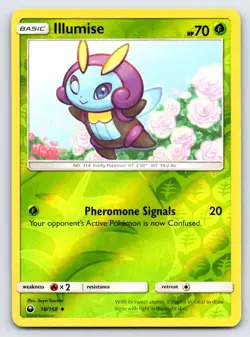 Illumise 18/168 Uncommon Celestial Storm Pokemon Reverse Holo Lightly Played - Image 1