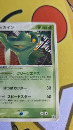 Pokemon Japanese Sceptile Meiji Chocolate (June 2005) Promo 063/PCG-P HP - Image 2