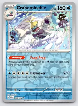 Crabominable Stellar Crown SCR REVERSE HOLO UC 42/142 NM - Image 1