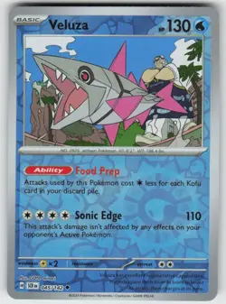 Veluza 45/142 Uncommon Stellar Crown Pokemon Reverse Holo Near Mint - Image 1