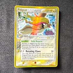 Pokemon TCG Pidgeot 14/110 EX Holon Phantoms Reverse Holo Rare English 100 HP - Image 1