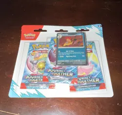 Pokemon TCG Journey Together 3-Pack Blister (English) w/ Scrafty Promo - Image 1