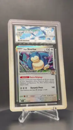 🌿😴 Pokemon TCG – Hop’s Snorlax 117/159 Holo – Journey Together – ACE 10 + GG - Image 2